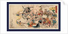 Procession of Various Figures Holding a Large Rosary Around a Large Octopus. by Anonymous