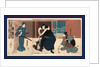 Igami no gonta gonta nyobo kosen shume kokingo, Actors in the roles of Igami no Gonta, Gonta's wife Kosen, and the Kokingo by Utagawa Kuniyoshi