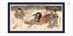 Iwai kumesaburo ichikawa danjuro iwai shijyaku, The actors Iwai Kumesaburo, Ichikawa Danjuro, and Iwai Shijaku by Utagawa Kuniyasu