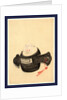 Mouse, Facing Front, Sitting on a Mallet with Red Ribbon Through a Hole in the Handle. by Anonymous