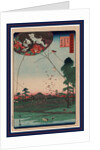 Enshu Akiba Enkei Fukuroi No Tako, Distant View of Akiba of Enshu: Kites of Fukuroi by Anonymous
