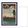 Enshu Akiba Enkei Fukuroi No Tako, Distant View of Akiba of Enshu: Kites of Fukuroi by Anonymous