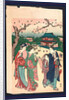Ueno no hanami, Cherry blossom viewing at Ueno by Katsukawa Shunzan
