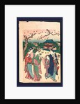 Ueno no hanami, Cherry blossom viewing at Ueno by Katsukawa Shunzan