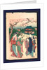 Ueno no hanami, Cherry blossom viewing at Ueno by Katsukawa Shunzan