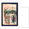 Ueno no hanami, Cherry blossom viewing at Ueno by Katsukawa Shunzan