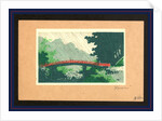 Uchu no sinkyo, Rain over sacred bridge (shinkyo) by Uehara Konen