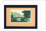 Uchu no sinkyo, Rain over sacred bridge (shinkyo) by Uehara Konen
