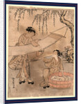 Araihari, Washing and stretching cloth by Suzuki Harunobu