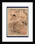 Araihari, Washing and stretching cloth by Suzuki Harunobu