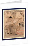 Araihari, Washing and stretching cloth by Suzuki Harunobu