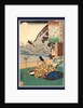Kakinomoto No Hitomaro As an Elderly Man, Writing While Looking Through the Opening in His Room at a Pheasant on a Hillside by Anonymous