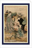 Three Women, One Holding a Lantern, Looking at Bushclover on the Banks of the Tama River by Anonymous