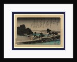 Azuma no mori no yau, Evening rain at Azuma Shrine by Ando Hiroshige