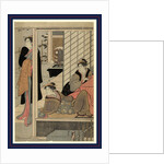 Niwa no yukimi, Viewing a snow covered garden by Torii Kiyonaga