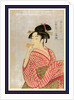 Young Woman, Half-Length Portrait, Turned to the Left, Blowing Into a Toy. by Anonymous
