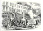 The Riots in New York: Conflict Between the Military and the Rioters in First-Avenue 15 August 1863 by Anonymous