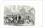 The Civil War in America: The 5th Regiment of New York Zouaves Passing Through Broadway on Their Way to Embark for the War Down South 22 June 1861 by Anonymous