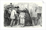 The War in America Reading the War News in Broadway New York 15 June 1861 by Anonymous