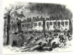 The Civil War in America: Train with Reinforcements for General Johnston Running Off the Track in the Forests of Mississippi 8 August 1863 by Anonymous