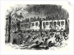 The Civil War in America: Train with Reinforcements for General Johnston Running Off the Track in the Forests of Mississippi 8 August 1863 by Anonymous