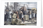 Taking in Cargo at Singapore in 1873 by Anonymous