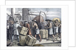 Taking in Cargo at Singapore in 1873 by Anonymous