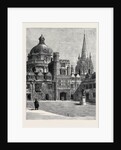 Oxford: St. Mary's Church, and the Radcliffe from the Quad at Brasenose by Anonymous