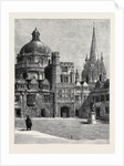 Oxford: St. Mary's Church, and the Radcliffe from the Quad at Brasenose by Anonymous