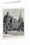 Oxford: St. Mary's Church, and the Radcliffe from the Quad at Brasenose by Anonymous