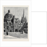 Oxford: St. Mary's Church, and the Radcliffe from the Quad at Brasenose by Anonymous