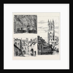 Oxford: Gateway, New College (Down Left); the Divinity School (Top Left); Tower, Magdalen College by Anonymous