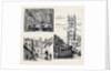 Oxford: Gateway, New College (Down Left); the Divinity School (Top Left); Tower, Magdalen College by Anonymous