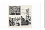 Oxford: Gateway, New College (Down Left); the Divinity School (Top Left); Tower, Magdalen College by Anonymous