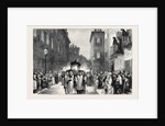 The Queen at Mentone: Her Majesty and Princess Beatrice Watching the Good Friday Procession from the Balcony of the British Vice-Consulate by Anonymous