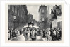 The Queen at Mentone: Her Majesty and Princess Beatrice Watching the Good Friday Procession from the Balcony of the British Vice-Consulate by Anonymous