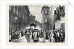 The Queen at Mentone: Her Majesty and Princess Beatrice Watching the Good Friday Procession from the Balcony of the British Vice-Consulate by Anonymous