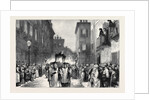 The Queen at Mentone: Her Majesty and Princess Beatrice Watching the Good Friday Procession from the Balcony of the British Vice-Consulate by Anonymous