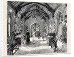 The Empress of Austria at Combermere, Cheshire: The Armoury in the Entrance Hall by Anonymous