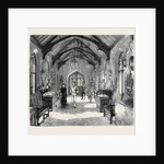 The Empress of Austria at Combermere, Cheshire: The Armoury in the Entrance Hall by Anonymous