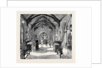 The Empress of Austria at Combermere, Cheshire: The Armoury in the Entrance Hall by Anonymous