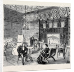 The Empress of Austria at Combermere, Cheshire: The Library by Anonymous