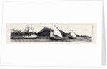 The Slave Trade on the East Coast of Africa: H.M.S. Philomel Chasing Slave Dhows in the Straits of Babel-Mandeb by Anonymous