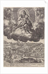 Mary with the Christ child in the clouds by Johannes Baptista Vrints I