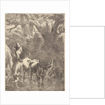 Shepherd drives two oxen by a stream by Nicolaes Pietersz. Berchem