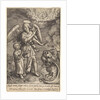Child with guardian angel by Hieronymus Wierix