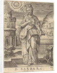 St. Barbara by Johannes Wierix