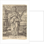 St. Barbara by Johannes Wierix