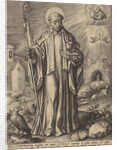 H Benedict of Nursia by Hieronymus Wierix