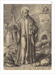 H Benedict of Nursia by Hieronymus Wierix